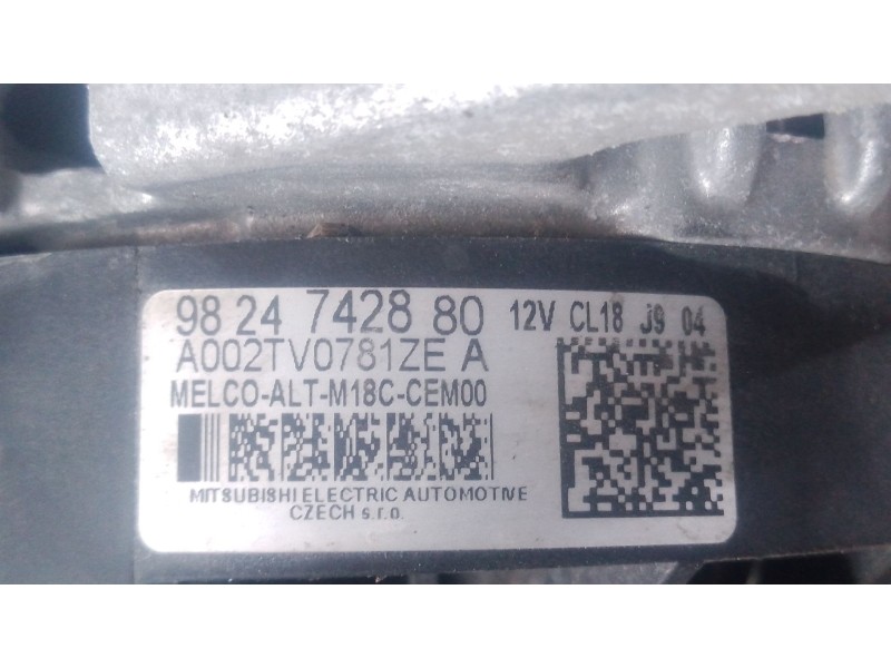 Recambio de alternador para peugeot rifter 1.5 bluehdi 130 referencia OEM IAM   