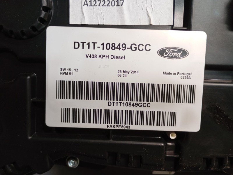Recambio de cuadro instrumentos para ford tourneo connect / grand tourneo connect v408 monospace 1.6 tdci referencia OEM IAM DT1