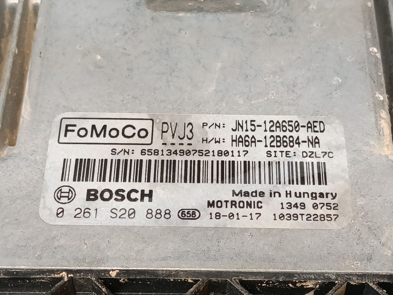 Recambio de centralita motor uce para ford ecosport 1.0 ecoboost referencia OEM IAM   