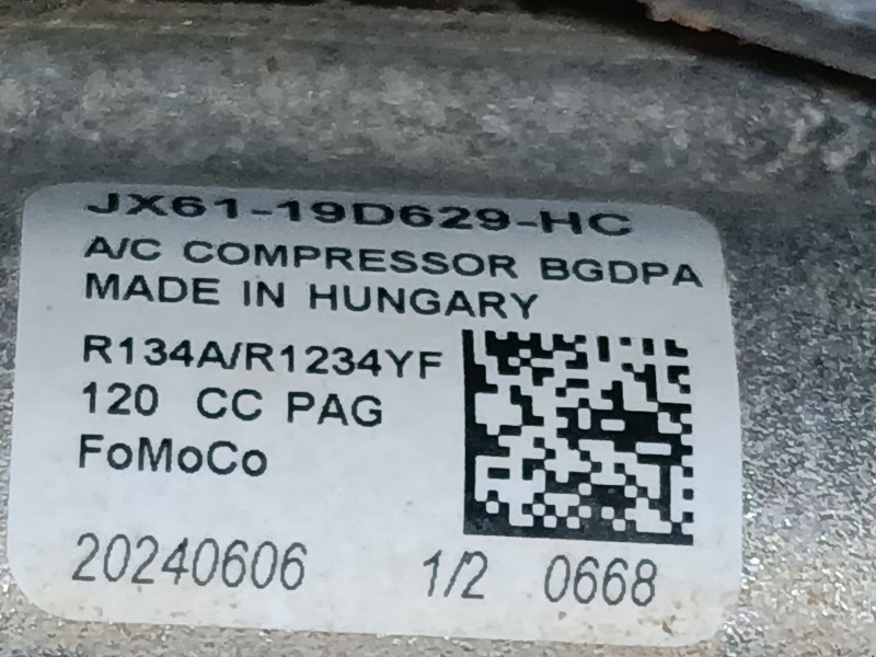 Recambio de compresor aire acondicionado para ford focus iv (hn) 1.5 ecoblue referencia OEM IAM JX6119D629HC  