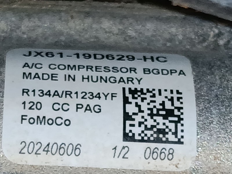 Recambio de compresor aire acondicionado para ford focus iv (hn) 1.5 ecoblue referencia OEM IAM JX6119D629HC  