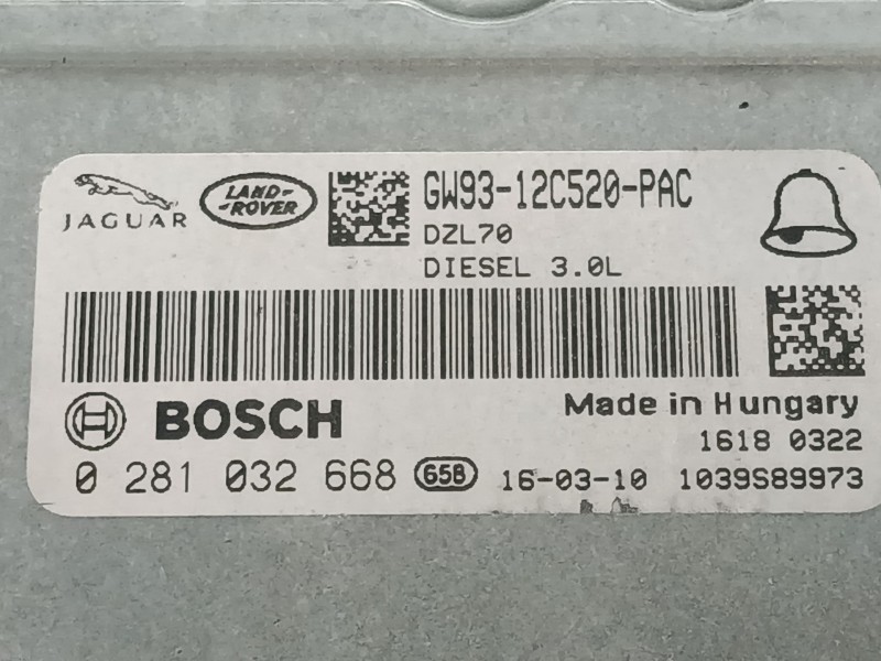 Recambio de centralita motor uce para land rover range rover sport ii (l494) 3.0 sdv6 4x4 referencia OEM IAM   