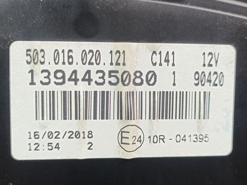 Recambio de cuadro instrumentos para peugeot boxer furgoneta 2.0 bluehdi 130 referencia OEM IAM 1394435080  