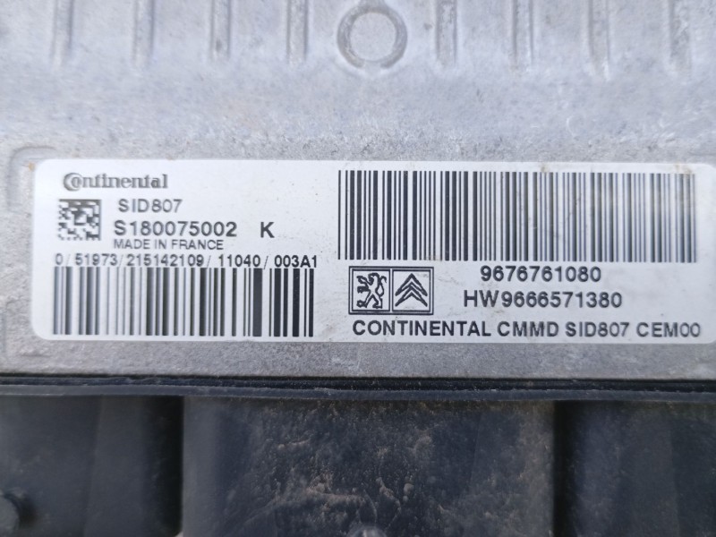 Recambio de centralita motor uce para peugeot 5008 (0u_, 0e_) 1.6 hdi referencia OEM IAM 9676761080 HW9666571380 