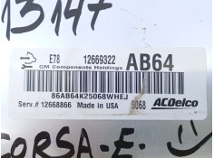 Recambio de centralita motor uce para opel corsa e (x15) 1.4 (08, 68) referencia OEM IAM 12660322   2