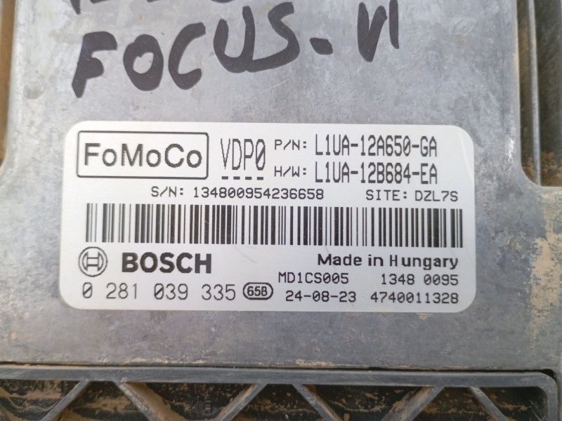Recambio de centralita motor uce para ford focus iv (hn) 1.5 ecoblue referencia OEM IAM L1UA12A650GA 0281039335 
