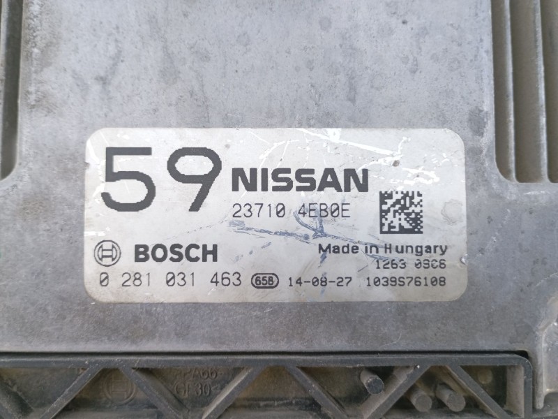 Recambio de centralita motor uce para nissan qashqai ii (j11, j11_) 1.3 dig-t referencia OEM IAM   