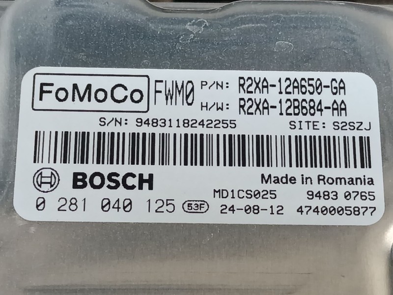 Recambio de centralita motor uce para ford transit courier referencia OEM IAM R2XA12A650GA 0281040125 