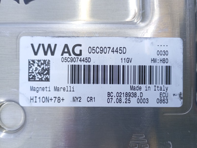 Recambio de centralita motor uce para seat ibiza v (kj1, kjg) 1.0 mpi referencia OEM IAM 05C907445D  