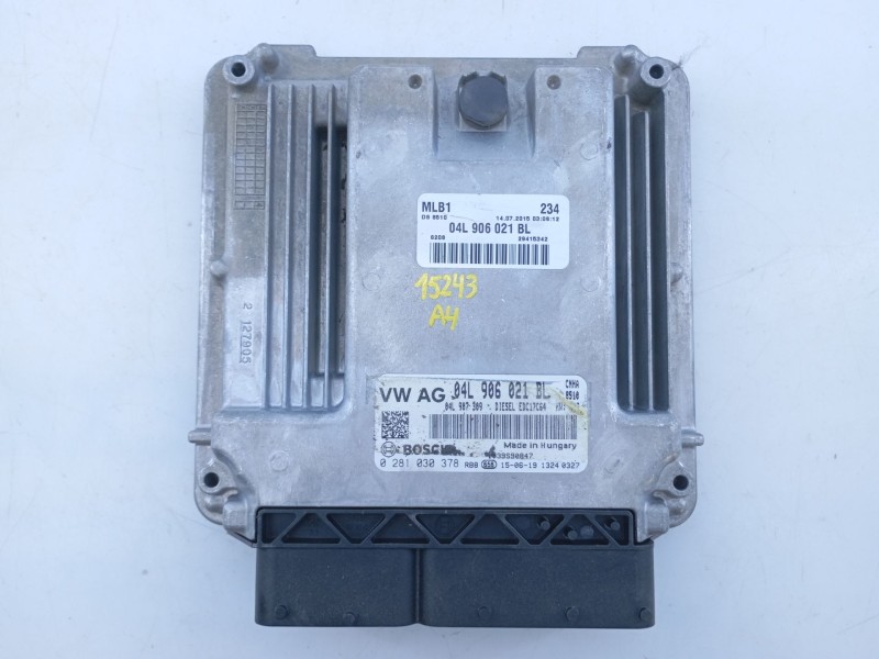 Recambio de centralita motor uce para audi a4 allroad b8 (8kh) 2.0 tdi quattro referencia OEM IAM 04L906021L 0281030378 