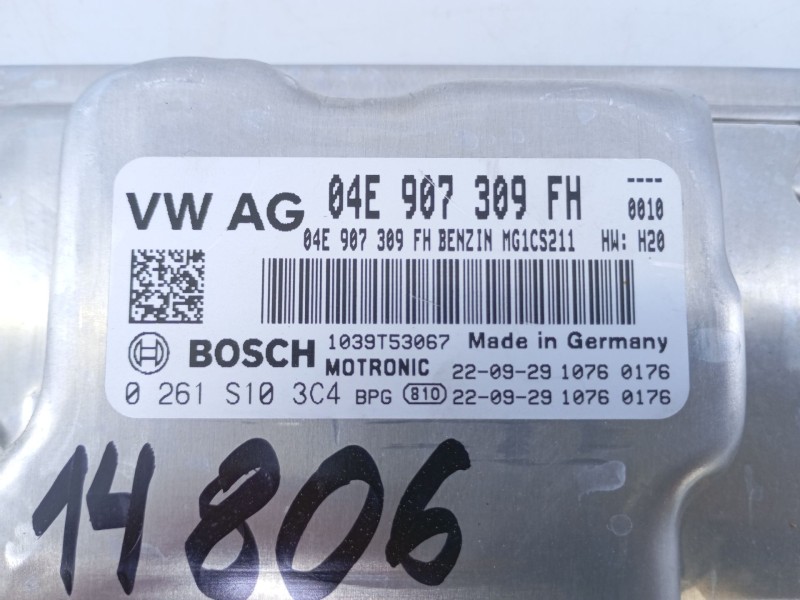 Recambio de centralita motor uce para volkswagen multivan t7 (stm, stn) 1.4 e-hybrid referencia OEM IAM 04E907309FH 0261S103C4 