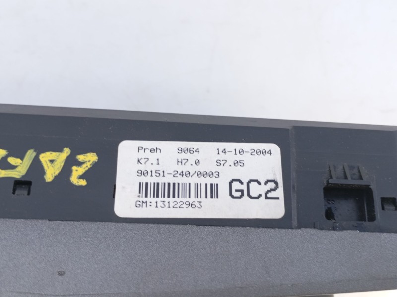 Recambio de mando calefaccion / aire acondicionado para opel zafira / zafira family b (a05) 1.6 flexfuel (m75) referencia OEM IA