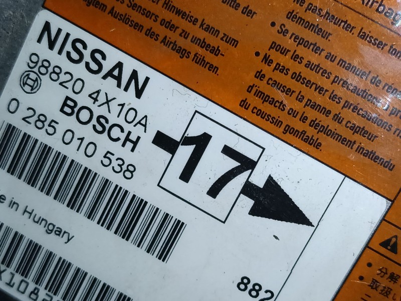 Recambio de centralita airbag para nissan pathfinder iii (r51) 2.5 dci 4wd referencia OEM IAM   