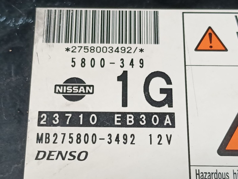 Recambio de centralita motor uce para nissan pathfinder iii (r51) 2.5 dci 4wd referencia OEM IAM MB2758003492 23710EB30A 