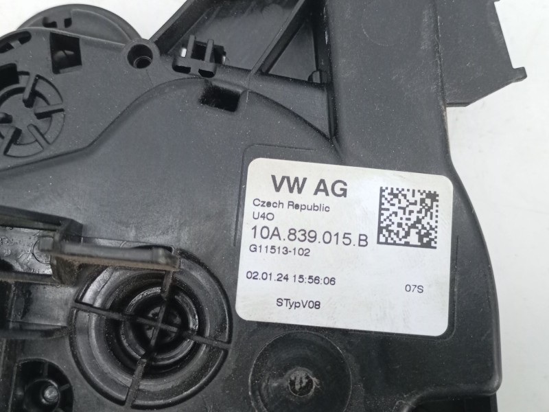 Recambio de cerradura puerta trasera izquierda para skoda scala (nw1) 1.0 tsi referencia OEM IAM 10A839015B  