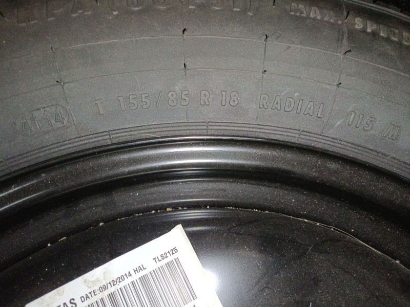 Recambio de neumatico repuesto para land rover range rover evoque (l538) 2.2 d referencia OEM IAM T155/85/18  