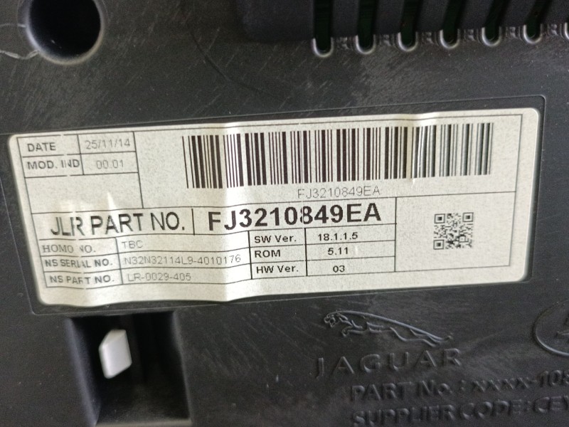 Recambio de cuadro instrumentos para land rover range rover evoque (l538) 2.2 d referencia OEM IAM FJ3210849EA  