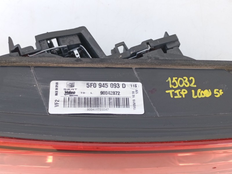 Recambio de piloto trasero izquierdo porton para seat leon (5f1) 1.6 tdi referencia OEM IAM 5F0945093D  