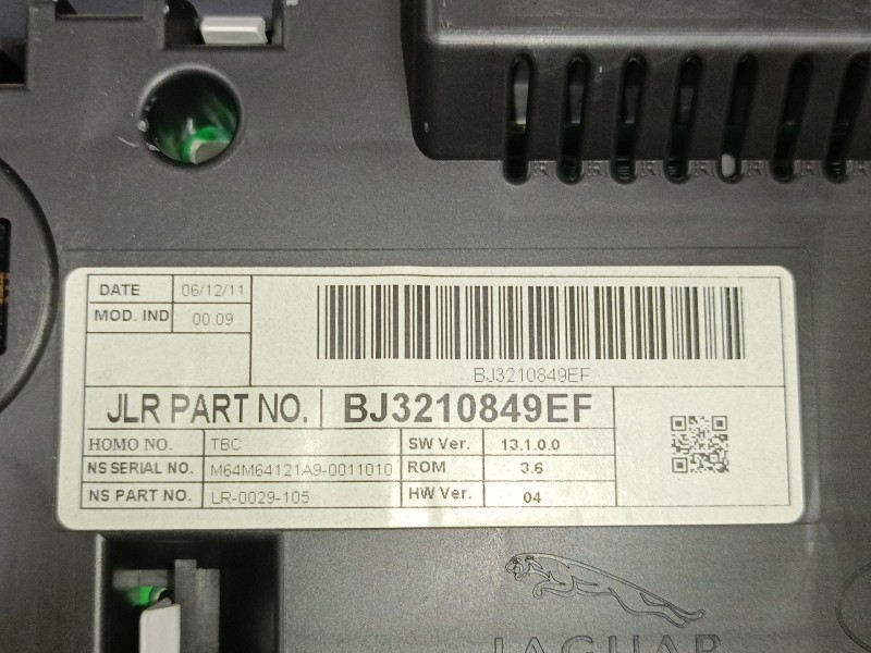 Recambio de cuadro instrumentos para land rover range rover evoque (l538) 2.2 d 4x4 referencia OEM IAM BJ3210849EF  
