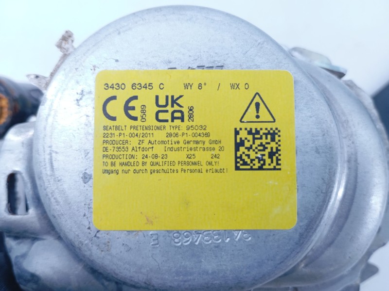 Recambio de cinturon seguridad delantero izquierdo para ford puma (j2k, cf7) 1.0 ecoboost mhev referencia OEM IAM   