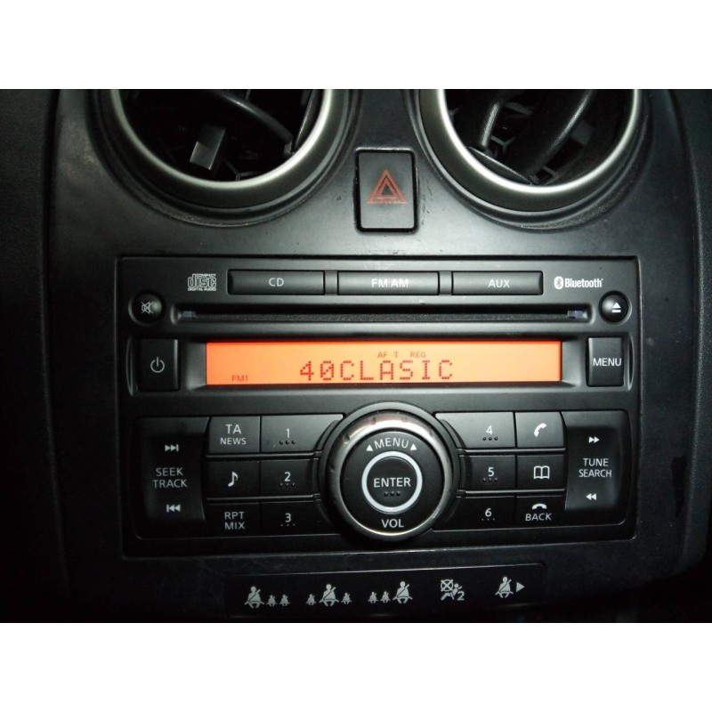 Recambio de sistema audio / radio cd para nissan qashqai+2 (jj10) acenta referencia OEM IAM   