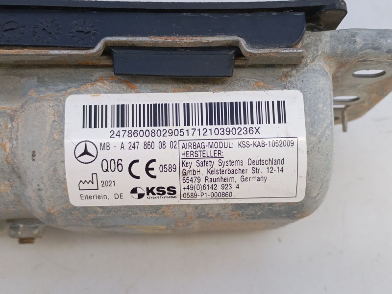 Recambio de airbag delantero izquierdo para mercedes-benz clase b sports tourer (w247) b 250 e (247.086) referencia OEM IAM A247