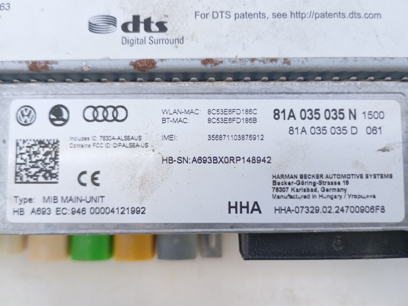 Recambio de sistema navegacion gps para audi q2 (gab, gag) 30 tdi referencia OEM IAM 81A035035N 81A919605B 