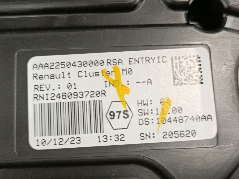 Recambio de cuadro instrumentos para dacia duster (hm_) 1.3 tce 130 (hmmf) referencia OEM IAM 248093720R  
