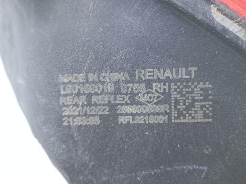 Recambio de piloto trasero derecho de paragolpes para renault arkana i (lcm_, ldn_) 1.3 tce 140 (ldn0) referencia OEM IAM 265800
