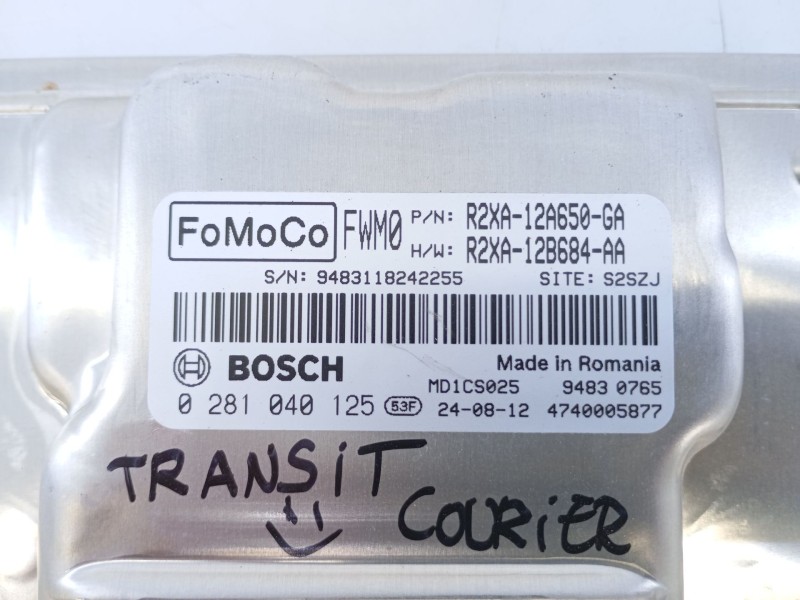 Recambio de centralita motor uce para ford transit courier referencia OEM IAM R2XA12A650GA 0281040125 