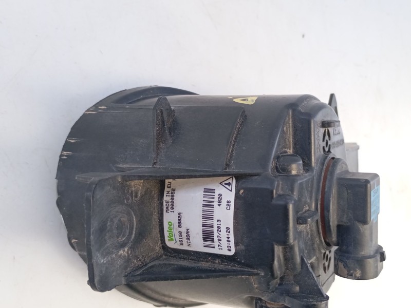 Recambio de faro antiniebla derecho para nissan qashqai qashqai j10 referencia OEM IAM 261508992A  E2-A4