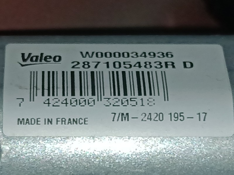 Recambio de motor limpia trasero para renault captur i (j5_, h5_) 1.2 tce 120 referencia OEM IAM 287105483R  