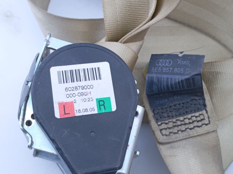 Recambio de cinturon seguridad trasero izquierdo para audi a5 cabriolet (8f7) 2.7 tdi referencia OEM IAM 8E5857805D 602879000 E1