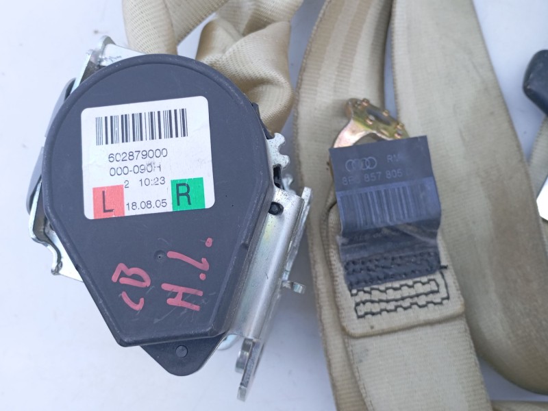 Recambio de cinturon seguridad trasero derecho para audi a5 cabriolet (8f7) 2.7 tdi referencia OEM IAM 8B5857805D 602879000 E2-A