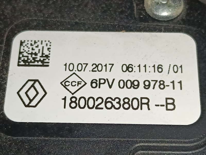 Recambio de pedal acelerador para renault captur i (j5_, h5_) 1.2 tce 120 referencia OEM IAM 180026380R 6PV00997811 