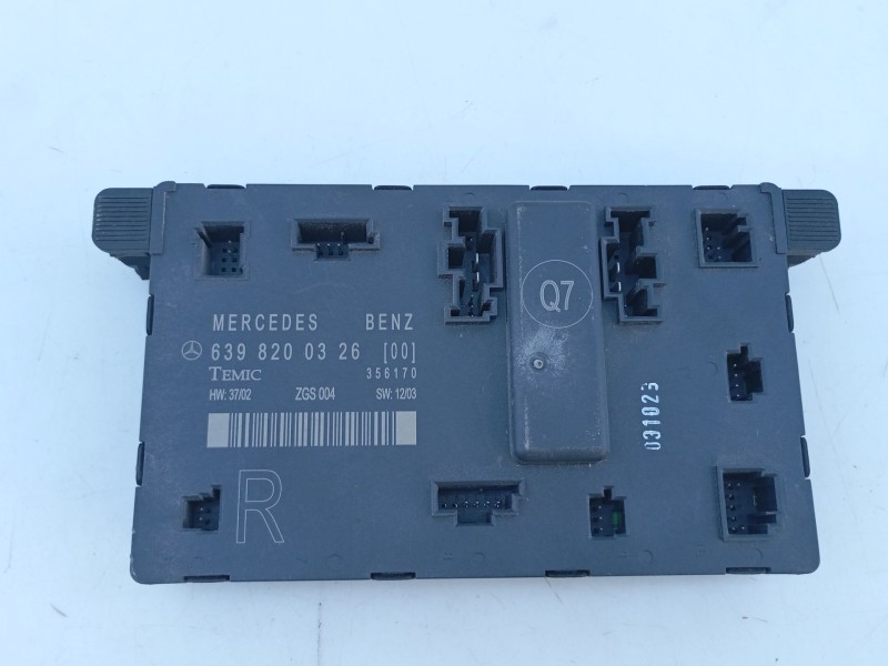 Recambio de modulo electronico para mercedes-benz vito autobús (w639) 109 cdi (639.701) referencia OEM IAM 6398200326  E1-A2