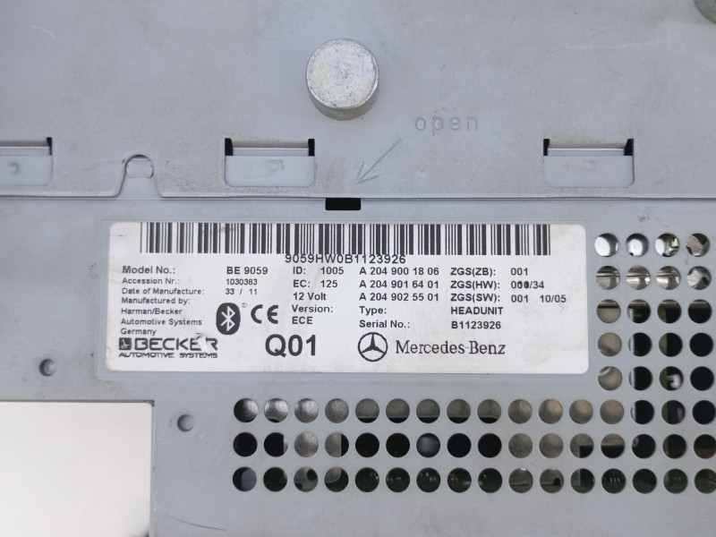Recambio de sistema navegacion gps para mercedes-benz clase glk (w204) glk glk 220 cdi 4-matic be edición limitada (204.984) ref