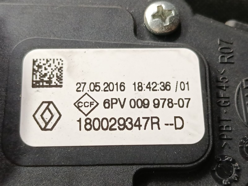 Recambio de pedal acelerador para renault captur i (j5_, h5_) 1.5 dci 90 referencia OEM IAM 180029347R  