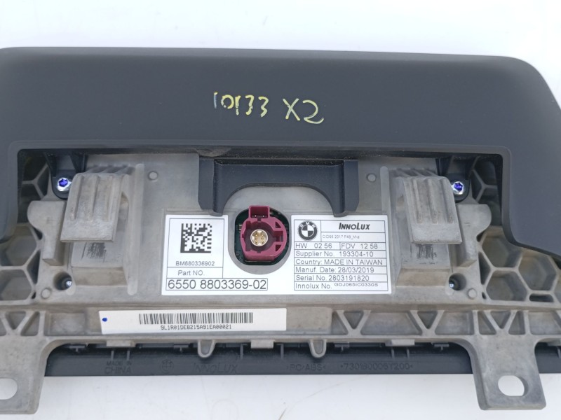 Recambio de sistema navegacion gps para bmw x2 (f39) sdrive18d referencia OEM IAM 9875927 65508803369 E3-A2-
