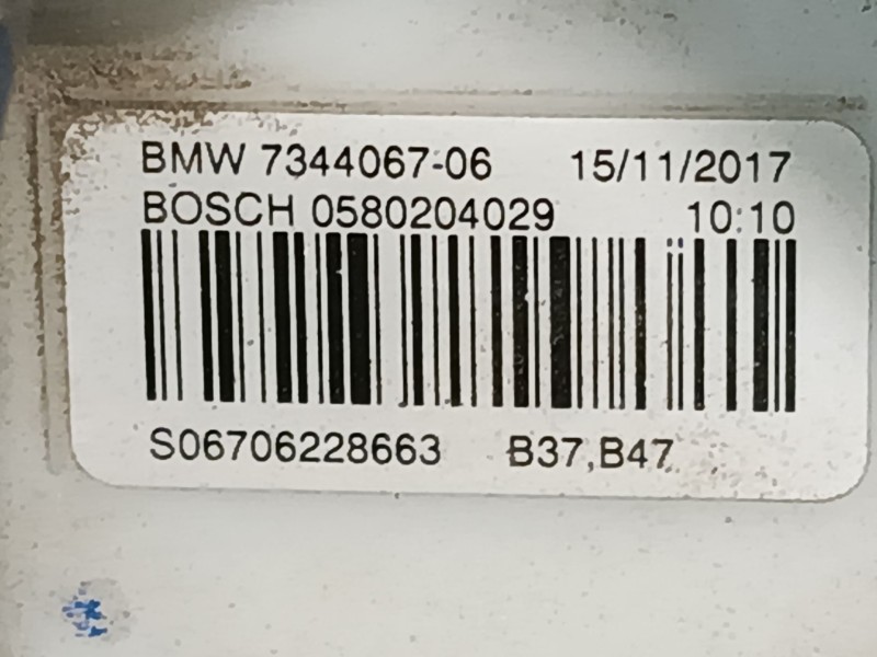 Recambio de aforador para bmw 1 (f20) 116 d referencia OEM IAM 7344067 0580204029 