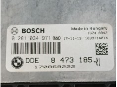 Recambio de centralita motor uce para bmw 1 (f20) 116 d referencia OEM IAM 8473185 0281034971  2
