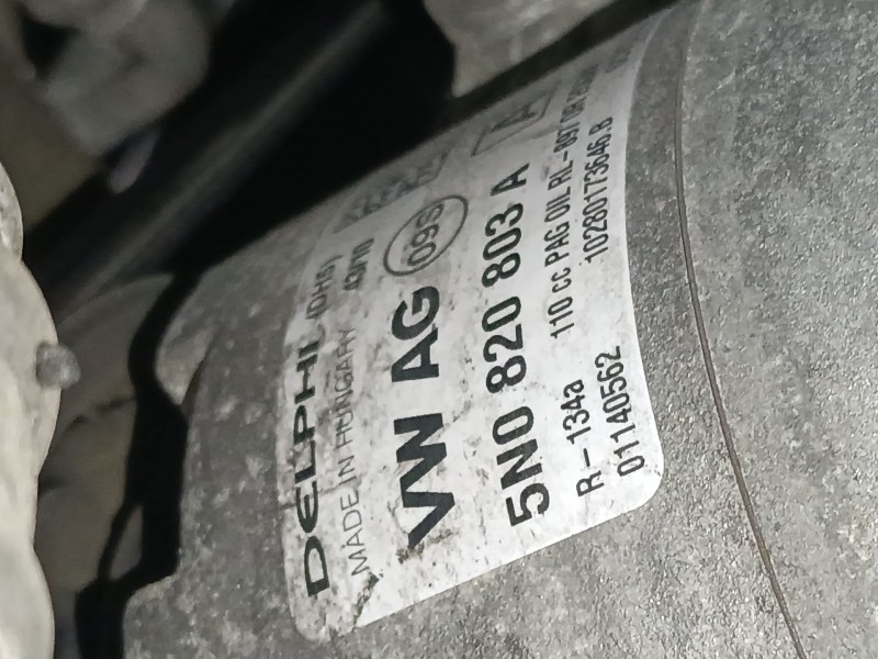Recambio de compresor aire acondicionado para seat leon (1p1) 1.9 tdi referencia OEM IAM 5N0820803A  