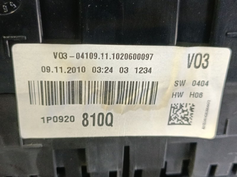 Recambio de cuadro instrumentos para seat leon (1p1) 1.9 tdi referencia OEM IAM 1P0920810Q  