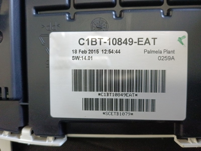 Recambio de cuadro instrumentos para ford fiesta vi (cb1, ccn) 1.25 referencia OEM IAM C1BT10849EAT  