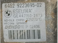 Recambio de compresor aire acondicionado para bmw 3 (f30, f80) 318 d referencia OEM IAM 9223695  
