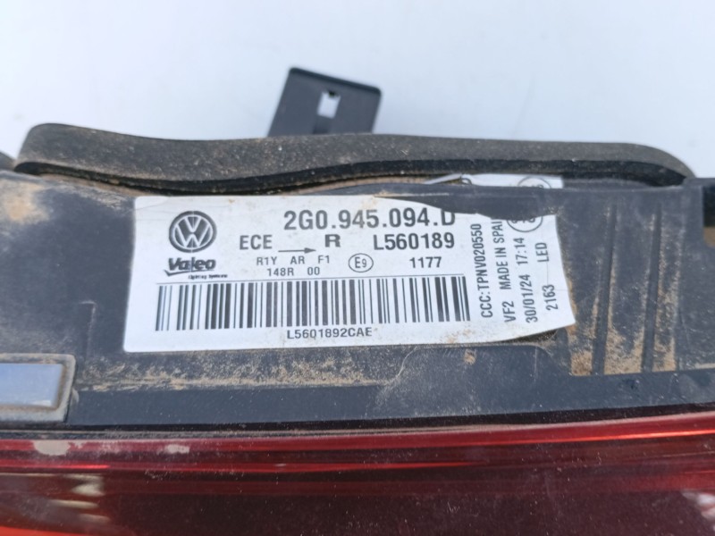 Recambio de piloto trasero derecho porton para volkswagen polo vi (aw1, bz1, ae1) 1.0 tsi referencia OEM IAM 2G0945094D  