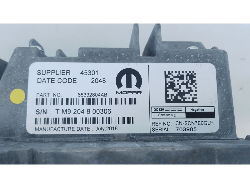 Recambio de sistema navegacion gps para jeep compass (mp, m6, mv, m7) 1.4 multiair referencia OEM IAM 68332804AB  E3-B6-26-1