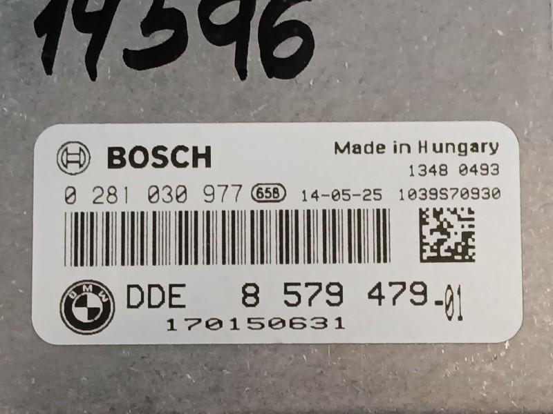 Recambio de centralita motor uce para bmw 3 (f30, f80) 318 d referencia OEM IAM 8579479 0281030977 