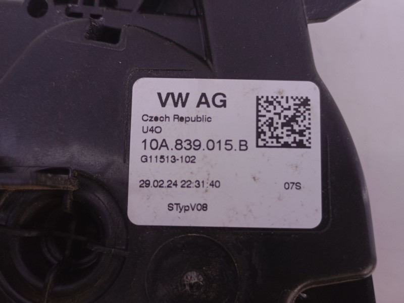 Recambio de cerradura puerta trasera izquierda para skoda kamiq (nw4) 1.0 tsi referencia OEM IAM 10A839015B  