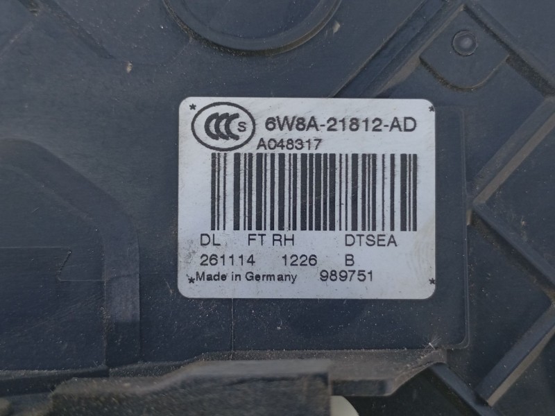 Recambio de cerradura puerta delantera derecha para land rover range rover evoque (l538) 2.2 d referencia OEM IAM 6W8A21812AD  